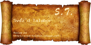 Svéd Talabor névjegykártya